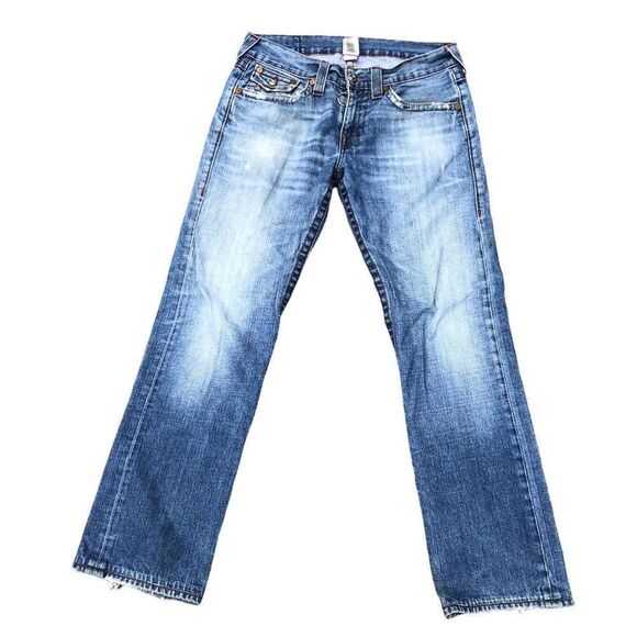 True Religion Jeans Size 31 STRAIGHT Blue - Picture 2 of 10